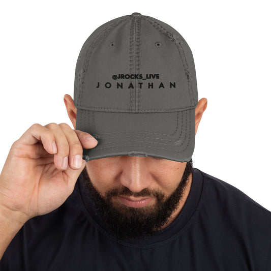 Distressed Dad Hat - JONATHAN (@JROCKS_LIVE)