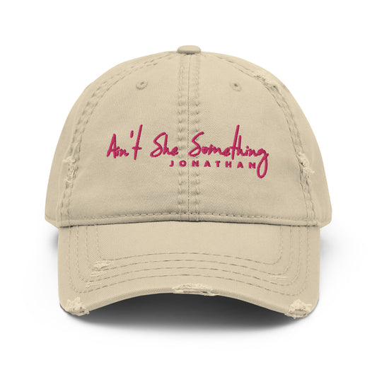 Distressed Dad Hat - Ain't She Something (Multiple Colors)
